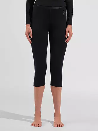 ODLO | Pantaloni da donna 3/4 Merino 200 | schwarz